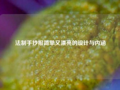 法制手抄报简单又漂亮的设计与内涵