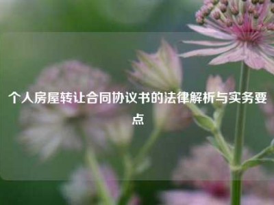 个人房屋转让合同协议书的法律解析与实务要点
